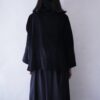 deformed black corduroy jacket