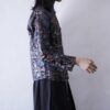 glossy China motif tracker jacket