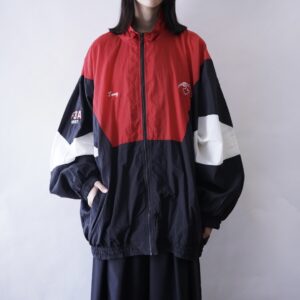 monster oversized switching nylon jacket