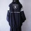 【Reebok】oversized ”RAIDERS” back embroidery nylon jacket