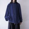 【KING SIZE】oversized velours track jacket