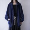 【KING SIZE】oversized velours track jacket