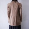 vintage check pattern tailoerd jacket