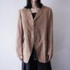 vintage check pattern tailoerd jacket