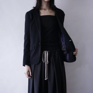 glossy pattern lining tailoerd jacket