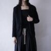 glossy pattern lining tailoerd jacket