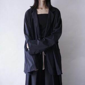 drape fabric oversized easy tailoerd jacket