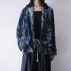 full graphic paisley pattern glossy easy tailoerd jacket