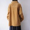 oversized mustard color like velours flocky tracker jacket