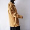 oversized mustard color like velours flocky tracker jacket