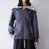 super high neck like sailor collar jacket