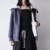 super high neck like sailor collar jacket