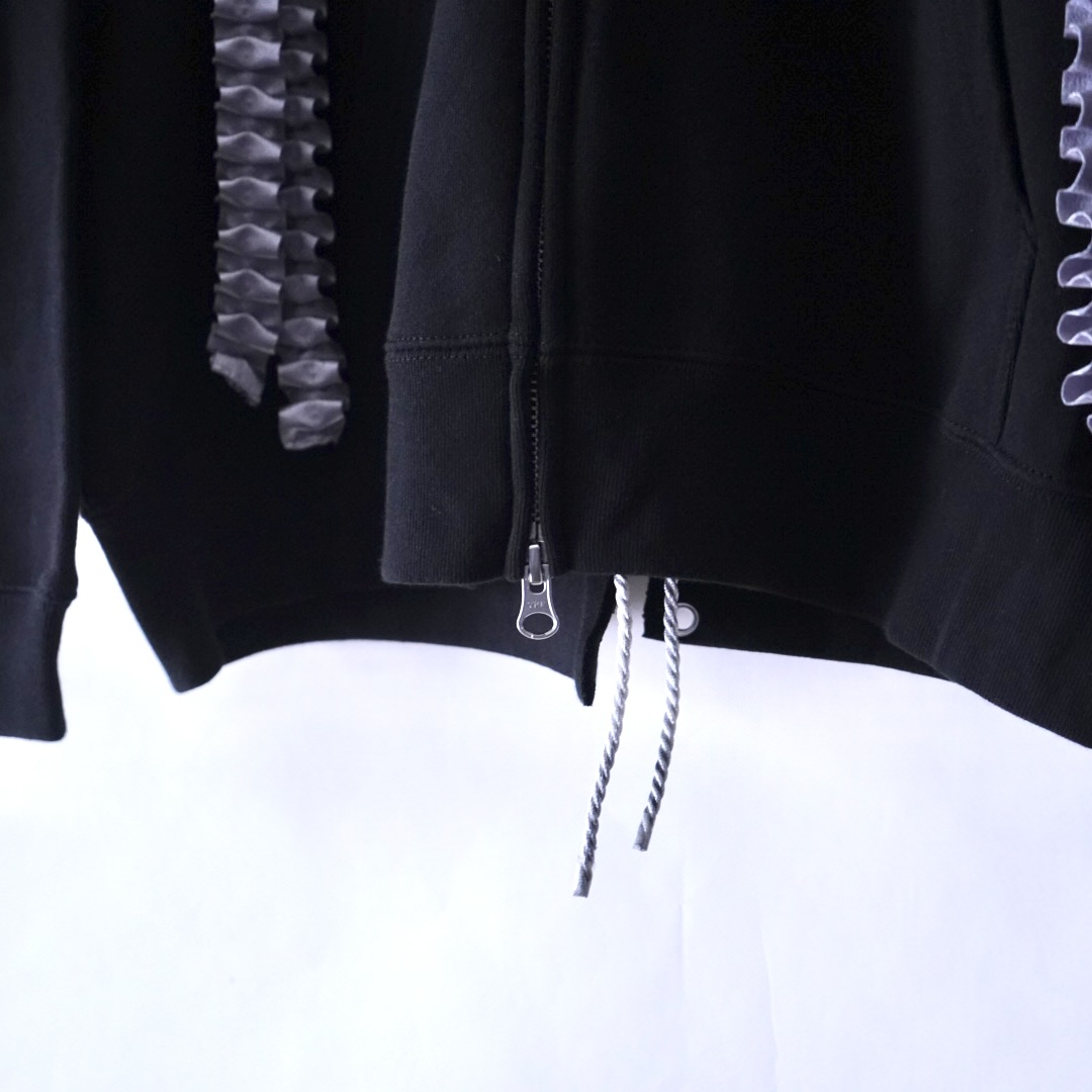 【Remake / Lace-up】front frill & back lace parka