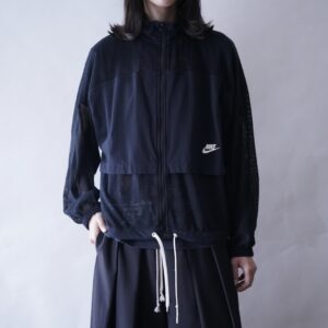 【NIKE】short length mesh sheer track jacket
