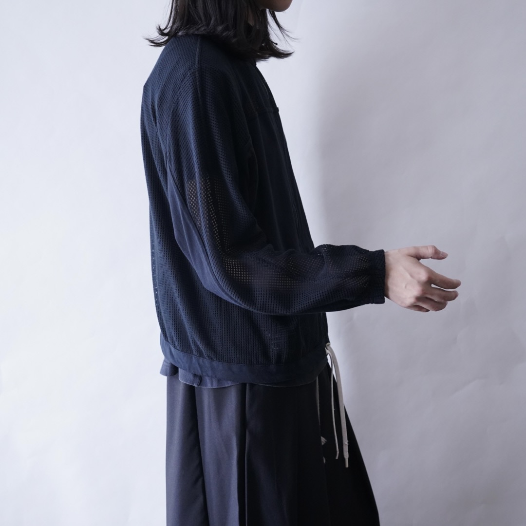 【NIKE】short length mesh sheer track jacket