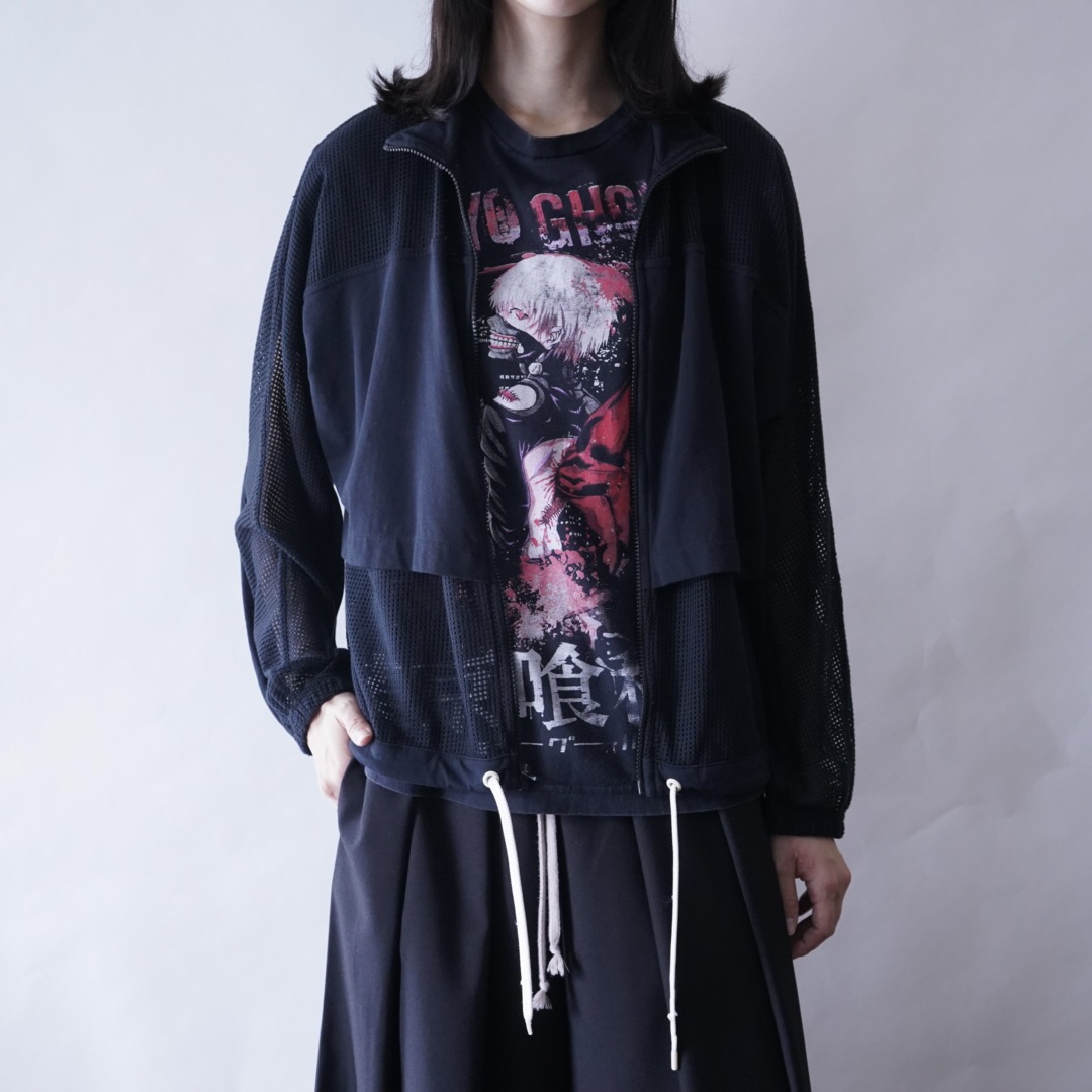 【NIKE】short length mesh sheer track jacket