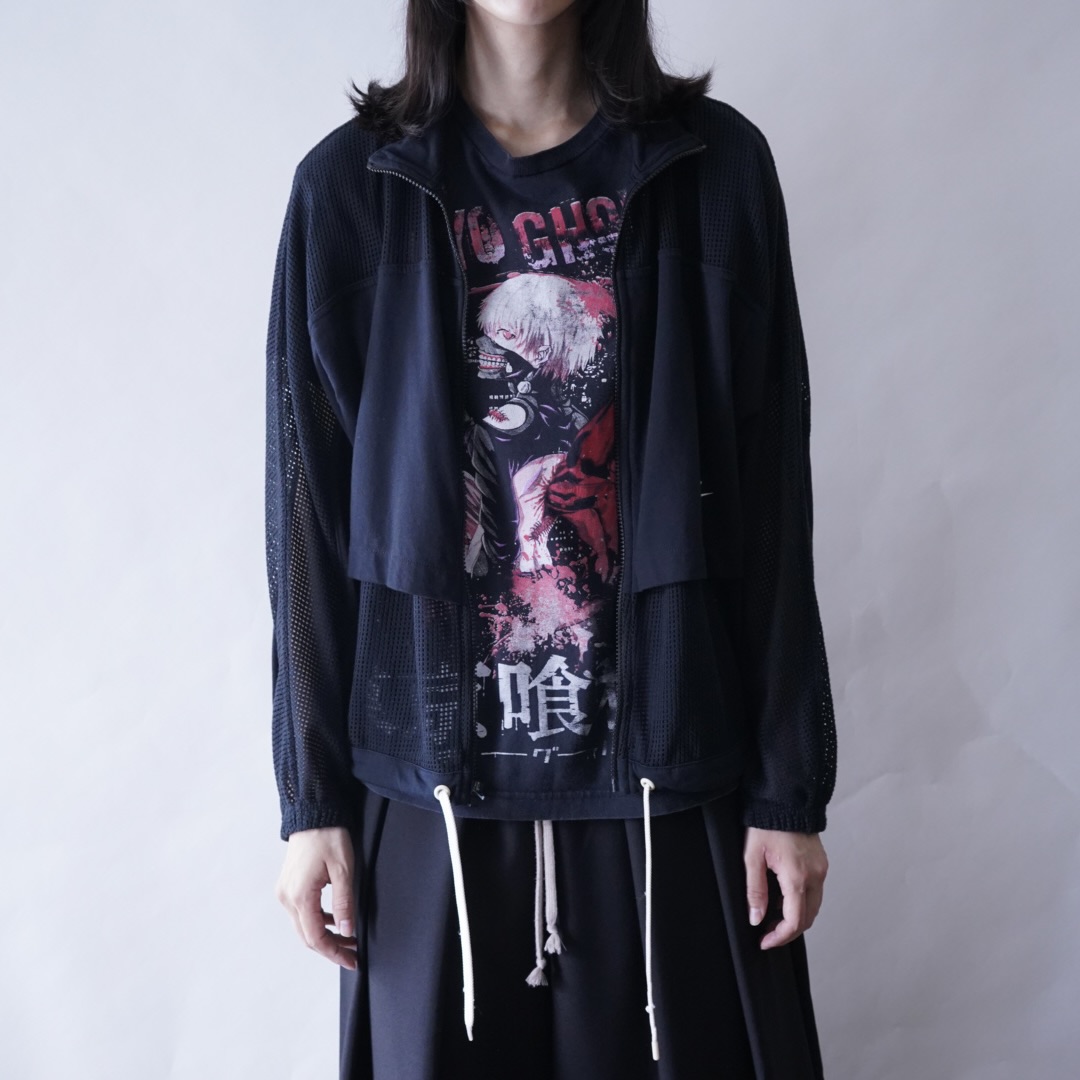 【NIKE】short length mesh sheer track jacket