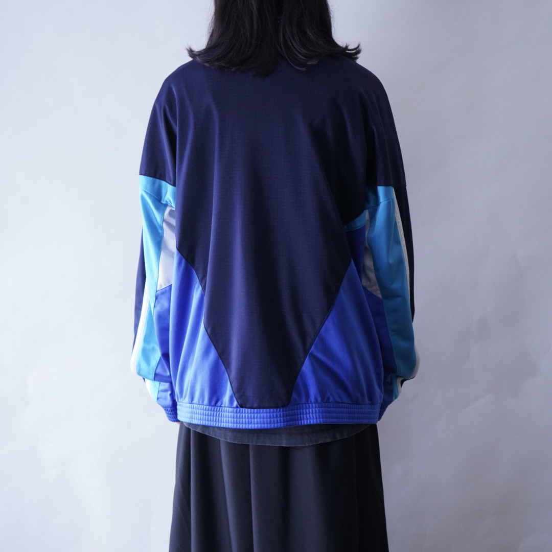 【puma】oversized beautiful blue switching track jacket