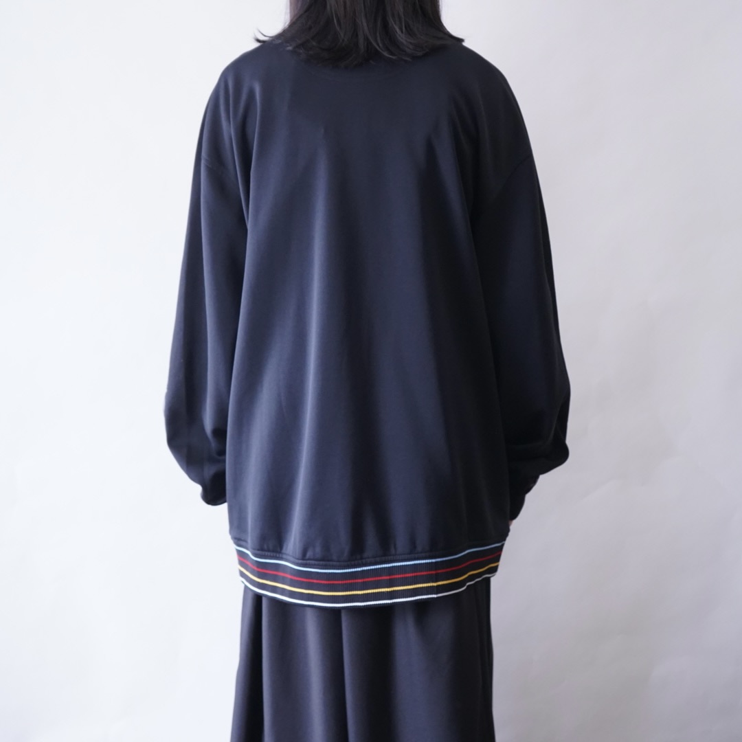 oversized night view graphic track jacket