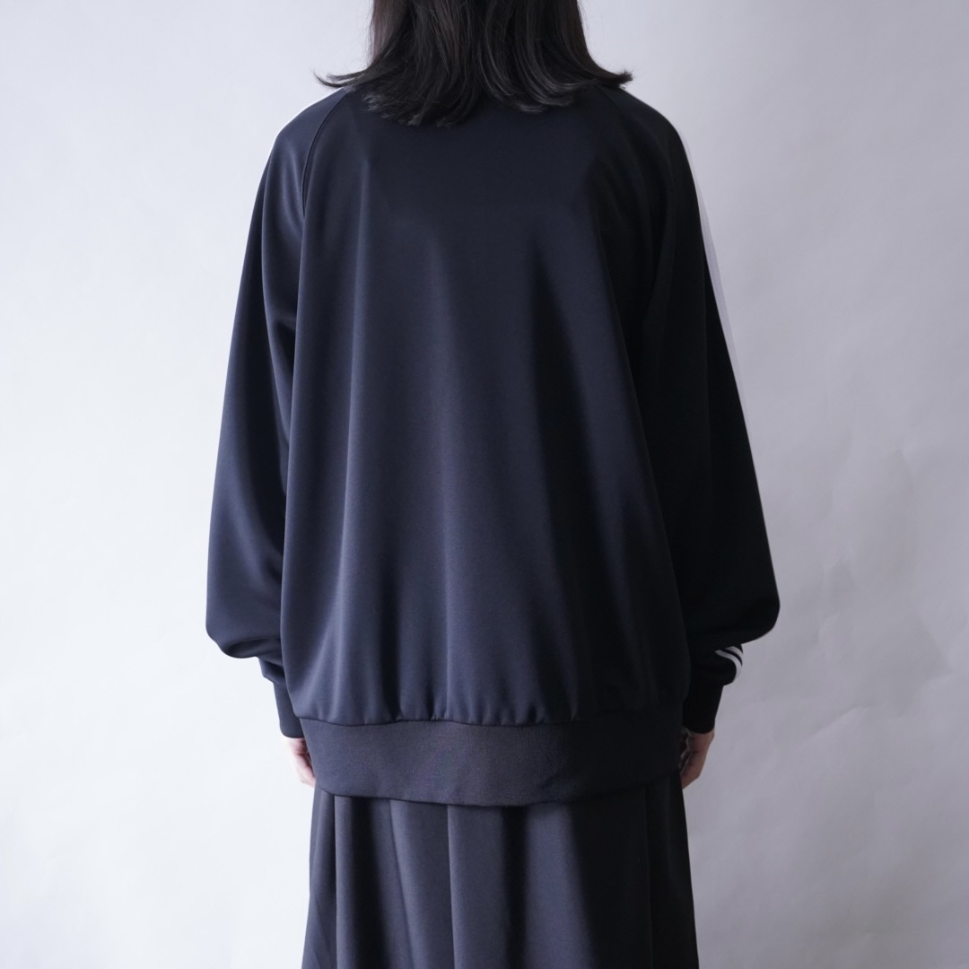 "CHINA × SPORTS" black × purple China track jacket