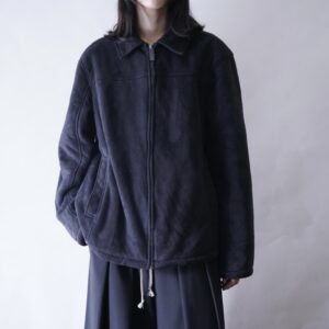 fake suede drizzler jacket