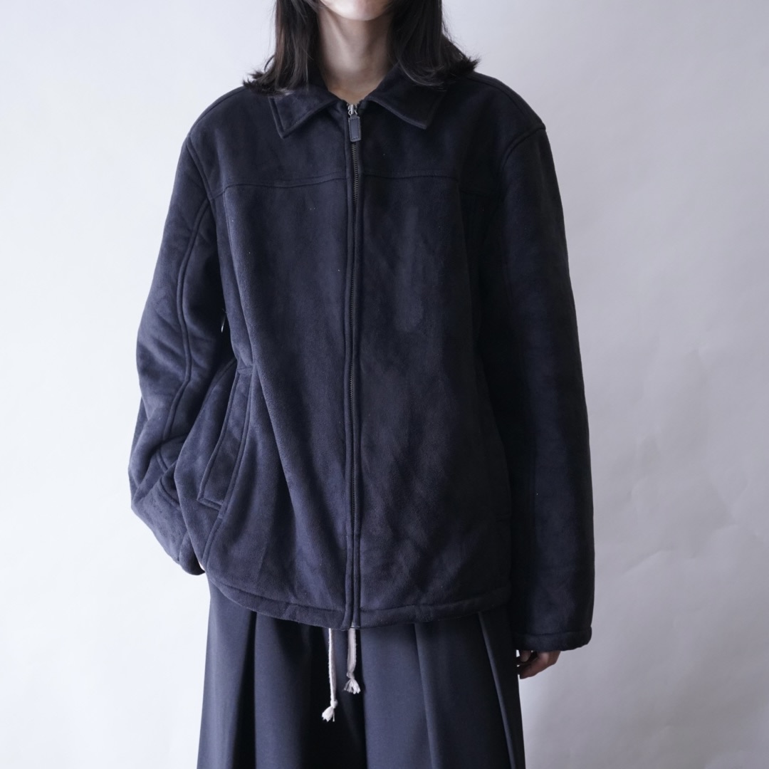 fake suede drizzler jacket