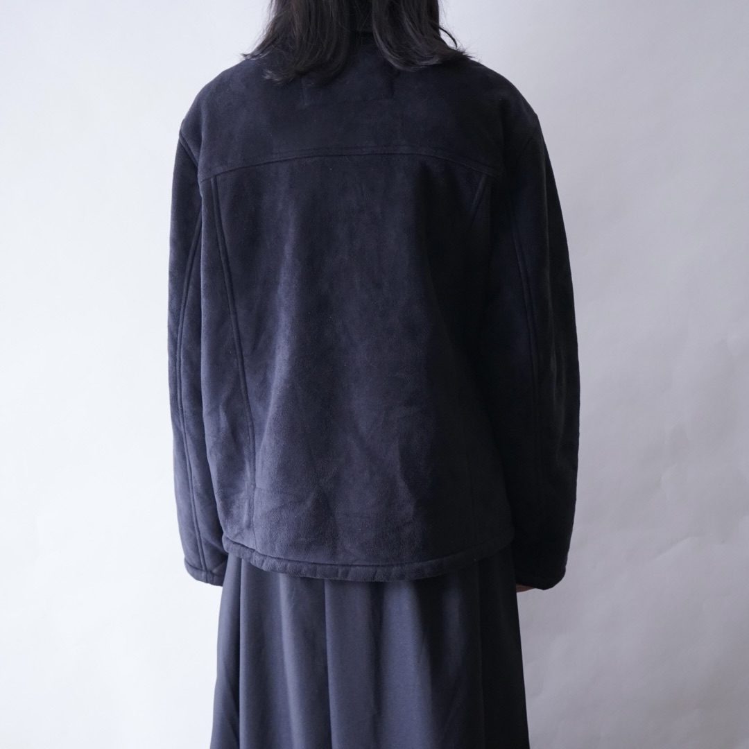 fake suede drizzler jacket