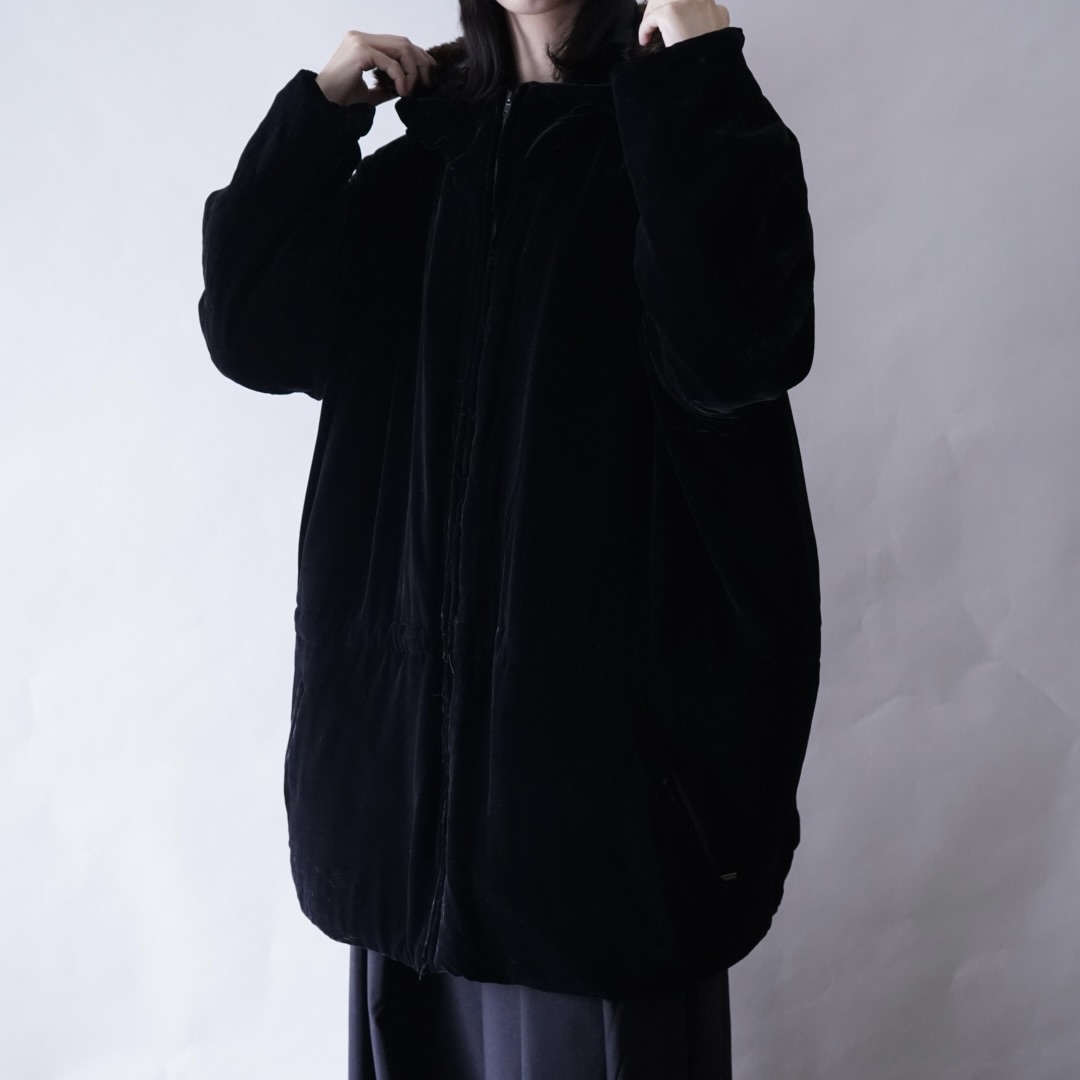 【RalphLauren】oversized velours mods coat