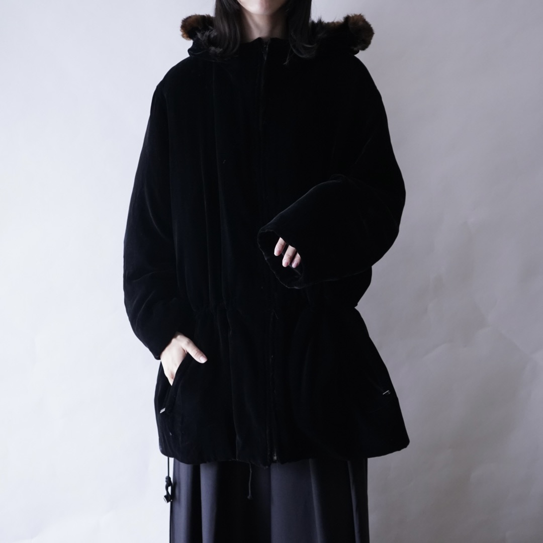 【RalphLauren】oversized velours mods coat