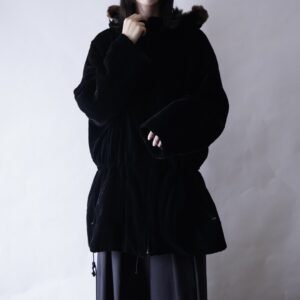 【RalphLauren】oversized velours mods coat