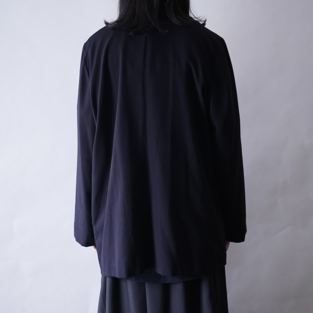 drape black easy tailoerd jacket