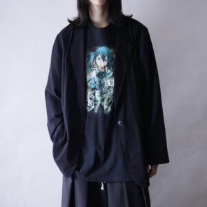 drape black easy tailoerd jacket