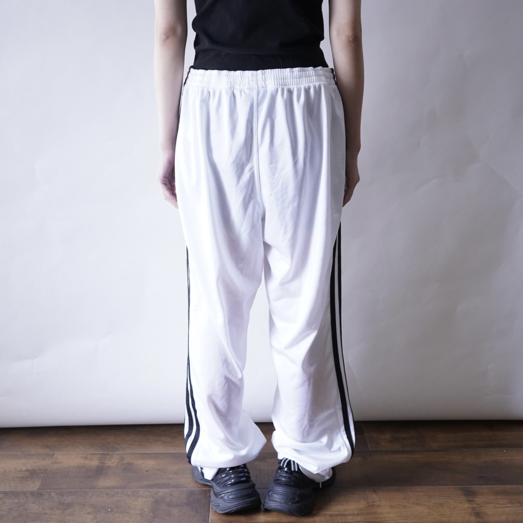 【adidas】white × black track pants