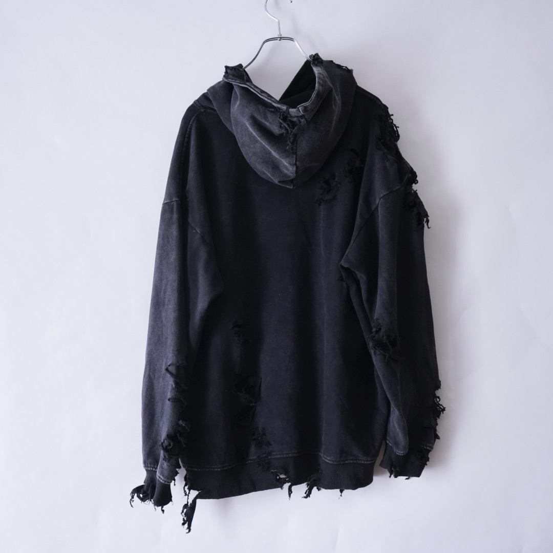 【Dark Side Remake】red skull BORO × CUSTOM pullover parka