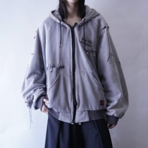 【Dark Side Remake】real fade BORO × EMBROIDERY tsugihagi parka