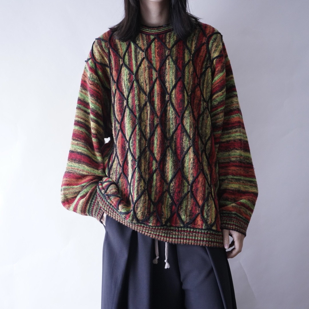 multi vitamin color 3D knit