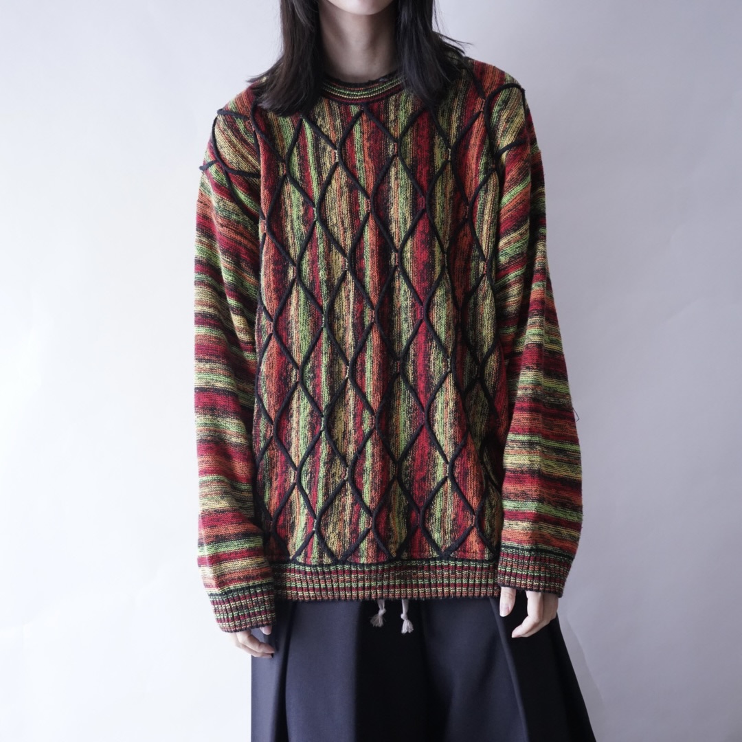 multi vitamin color 3D knit