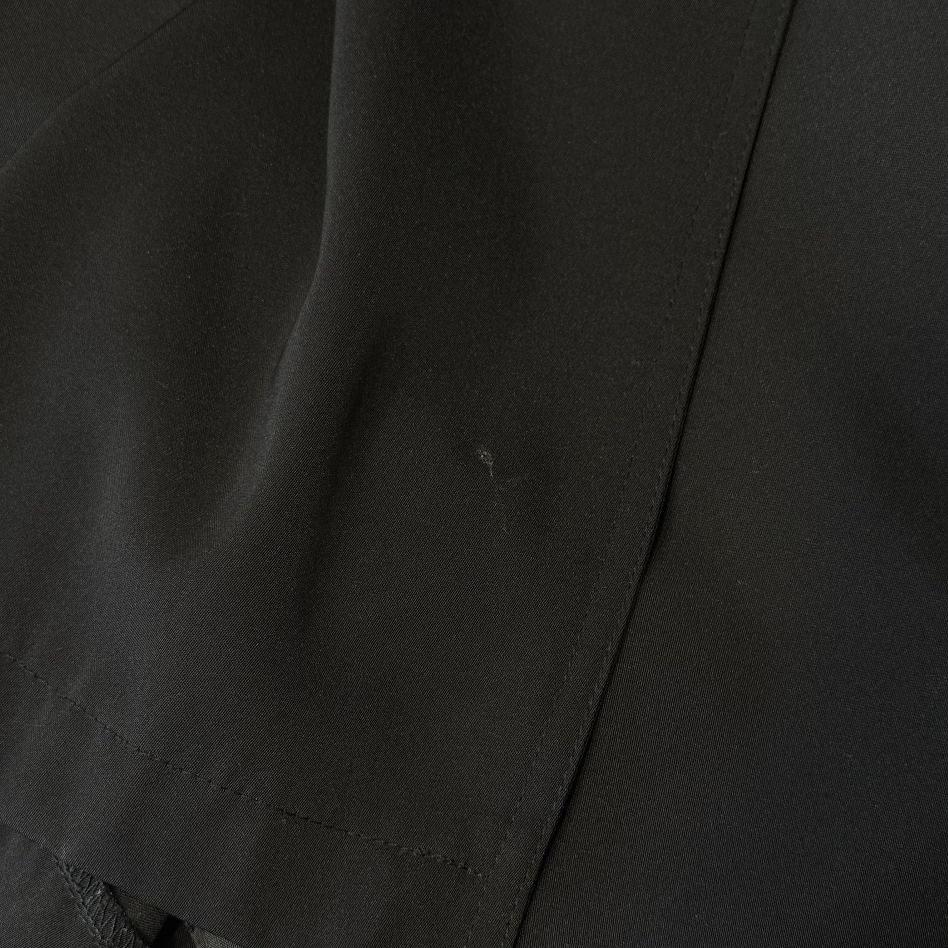 back many tuck gabardine maxi long coat