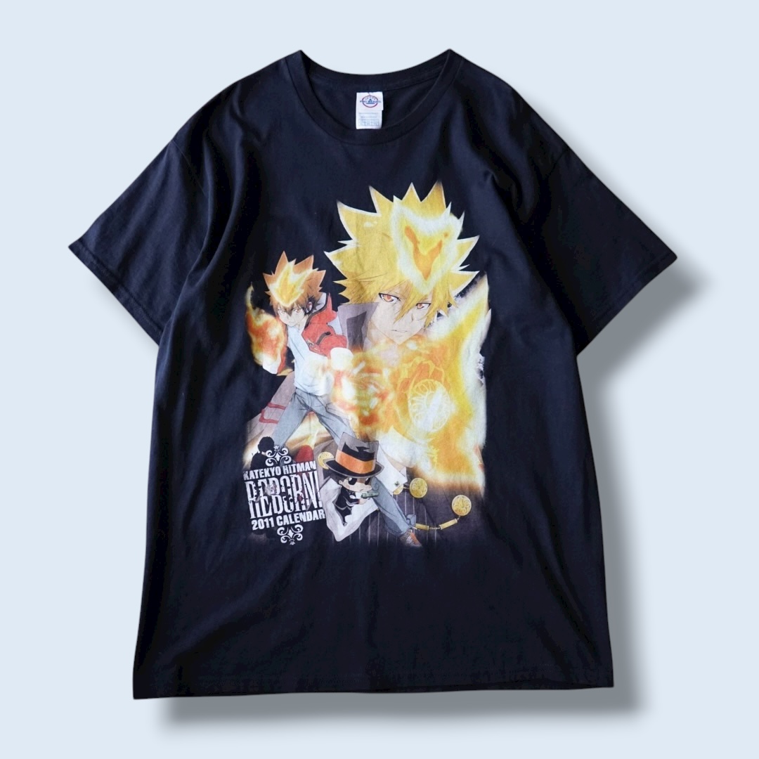 “ツナ×ボンゴレ一世 / 家庭教師ヒットマンREBORN!” double side print tee