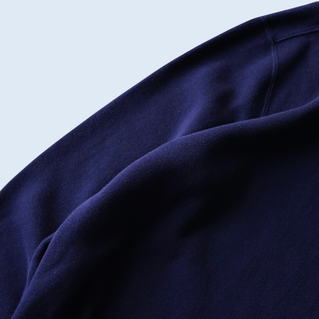 【RalphLauren】navy × yellow half zip knit