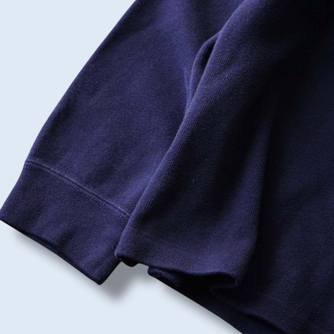 【RalphLauren】navy × yellow half zip knit