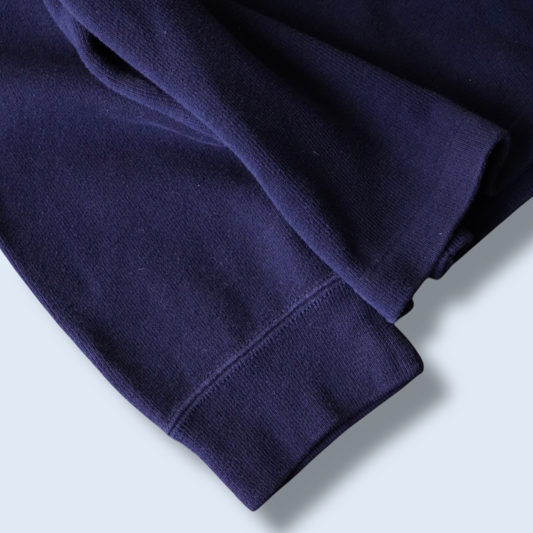 【RalphLauren】navy × yellow half zip knit