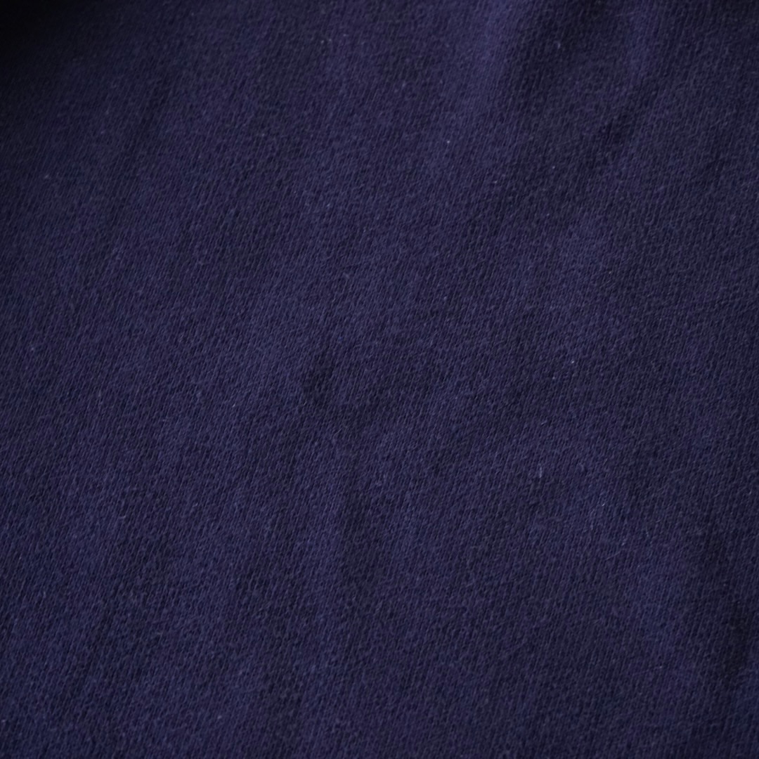 【RalphLauren】navy × yellow half zip knit