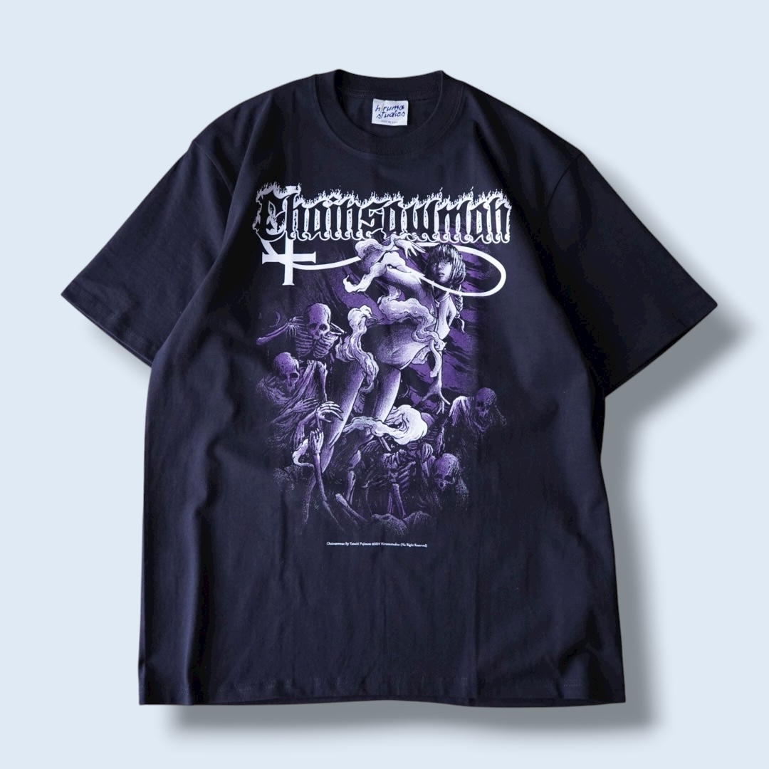 “メタルテイストマキマ / チェンソーマン” double side print tee