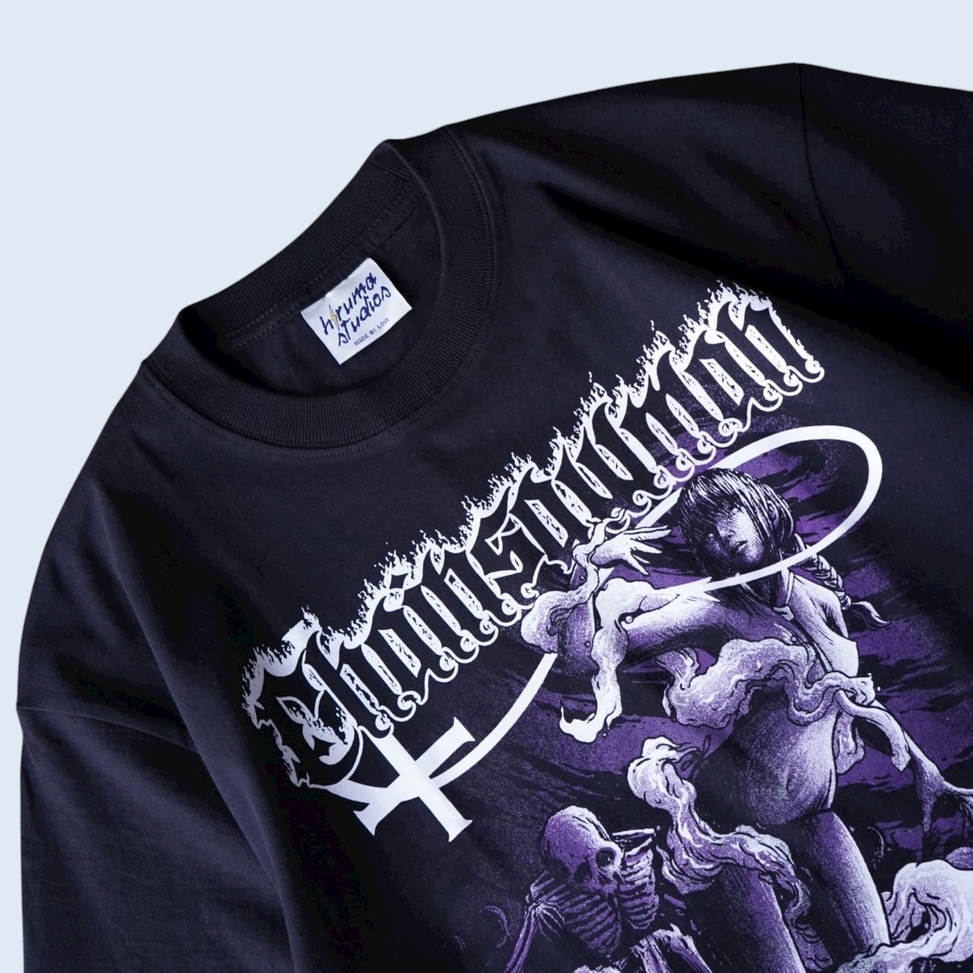 “メタルテイストマキマ / チェンソーマン” double side print tee