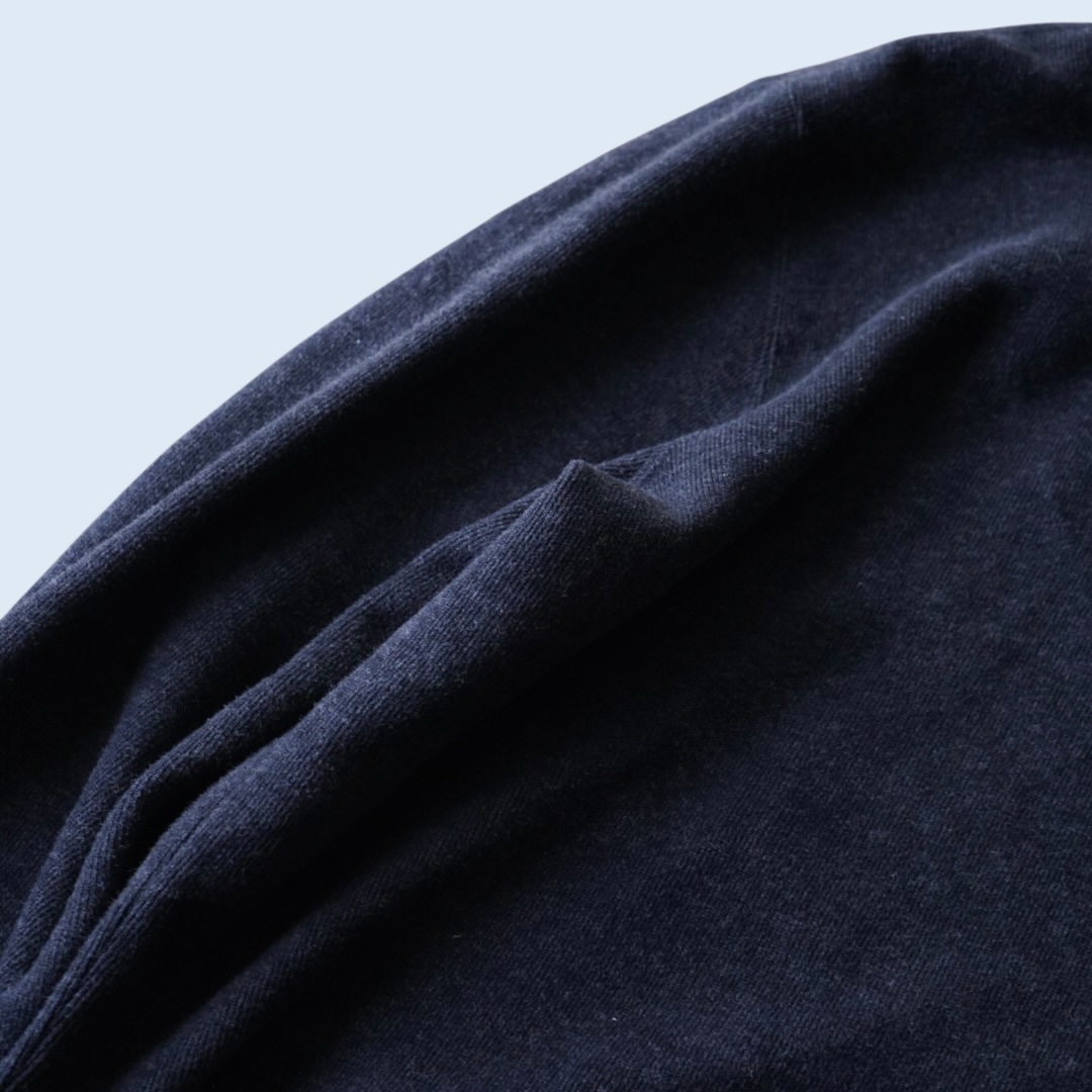 【RalphLauren】half zip charcoal gray half zip knit