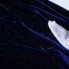 glossy blue × white velours track jacket
