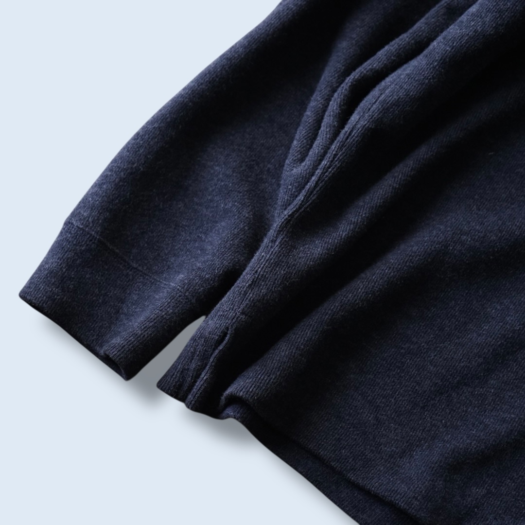 【RalphLauren】half zip charcoal gray half zip knit