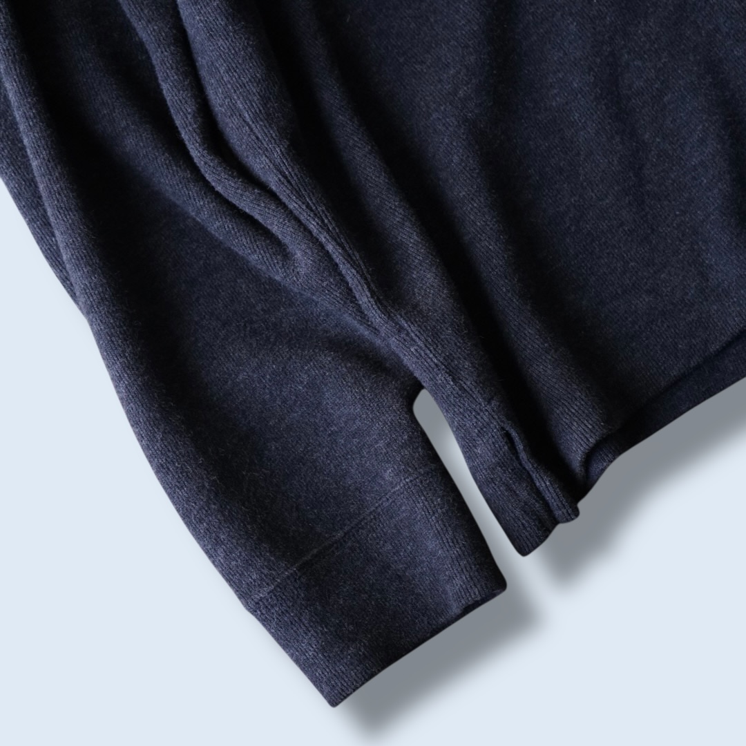 【RalphLauren】half zip charcoal gray half zip knit