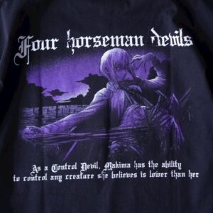 “メタルテイストマキマ / チェンソーマン” double side print tee